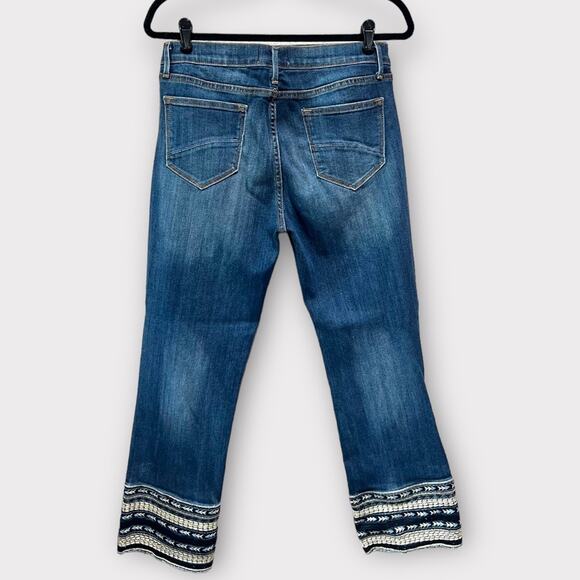 Driftwood Colette Straight Crop with Aztec Embroidered Cuff Med Wash 30 x 26 - Picture 4 of 16